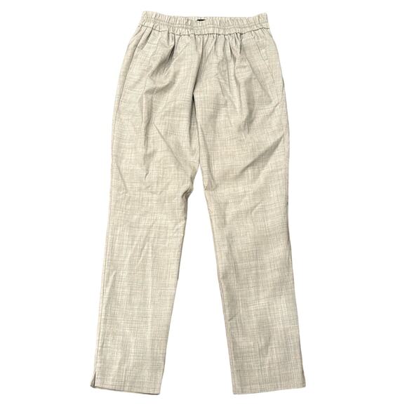 J.Crew Women's Harlow Elastic Waistband Pull On Pants Light Gray Size 6 - Picture 2 of 10